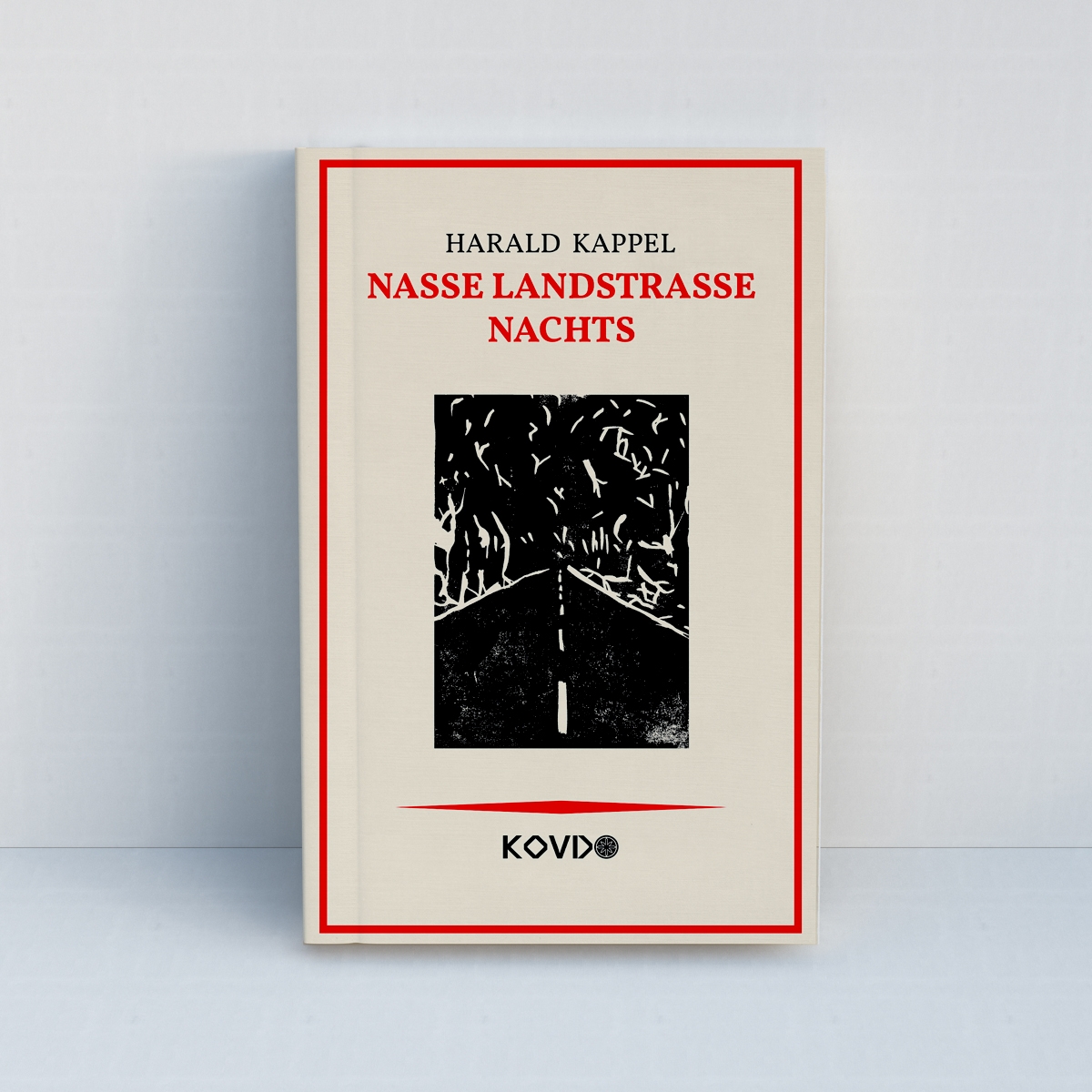 Nasse Landstrasse nachts von Harald Kappel - Standard Edition